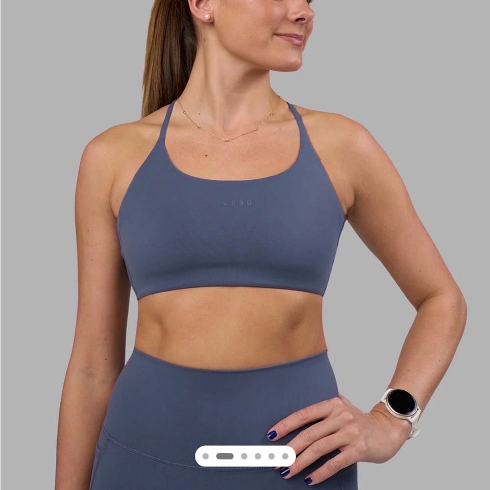 LSKD Women's Twist Sports Bra Night Shadow